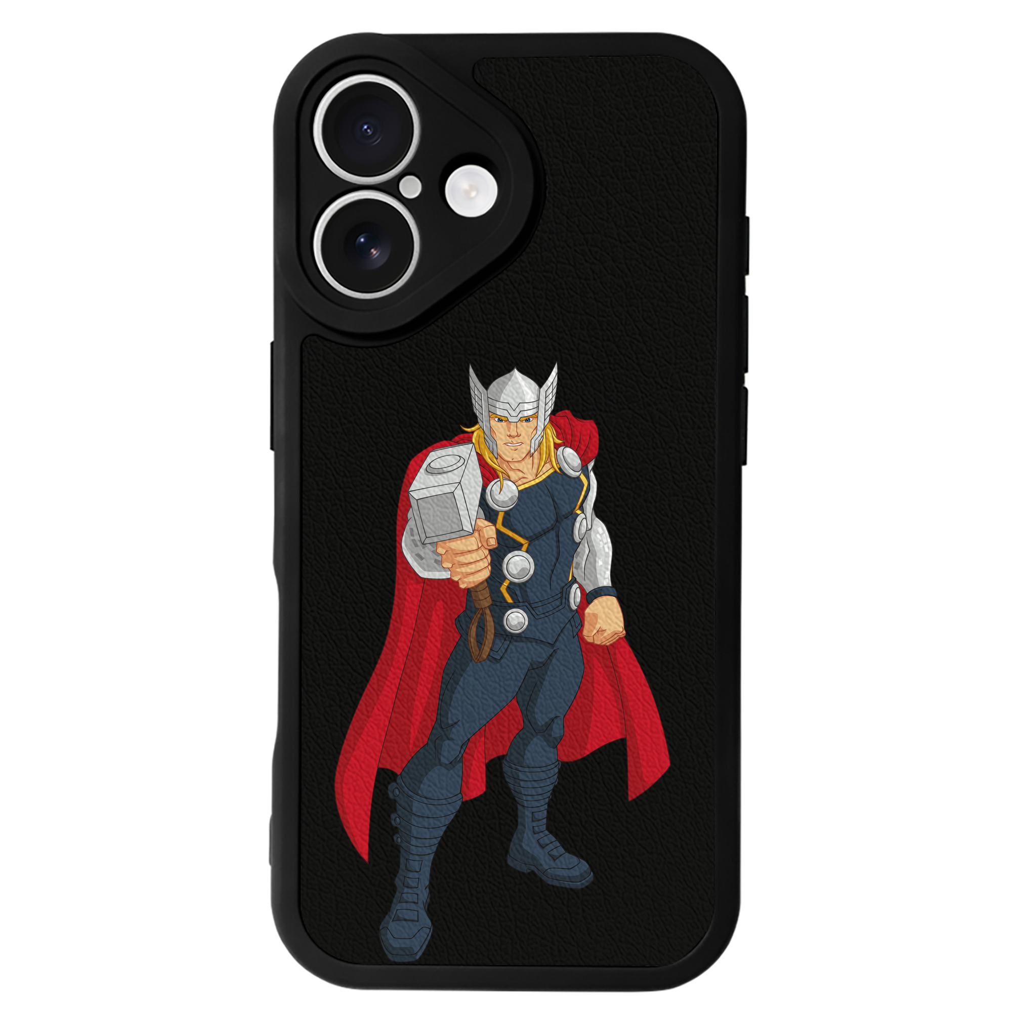 （画像用） アベンジャーズ The Avengers 【iPhone 16シリーズ対応】シリコンスマホケース（レザー調） 材質：シリコン